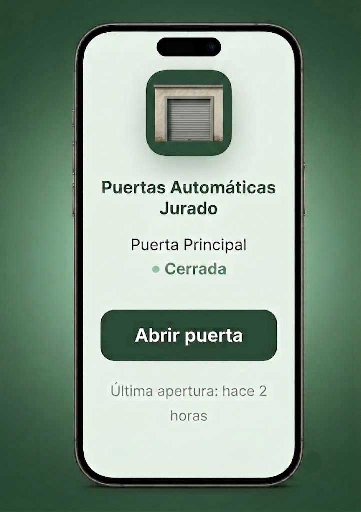 Apertura puerta garaje desde el móvil